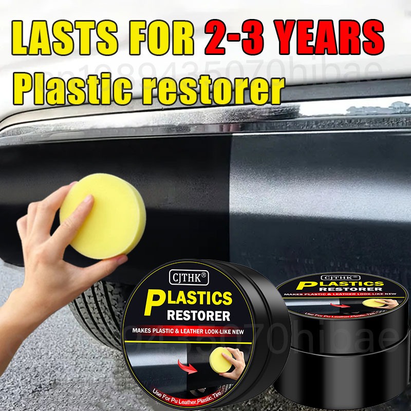 Leather Cleaner Interior - Kunststoff-Auffrischer für Autos, wieder schwarz glänzend,