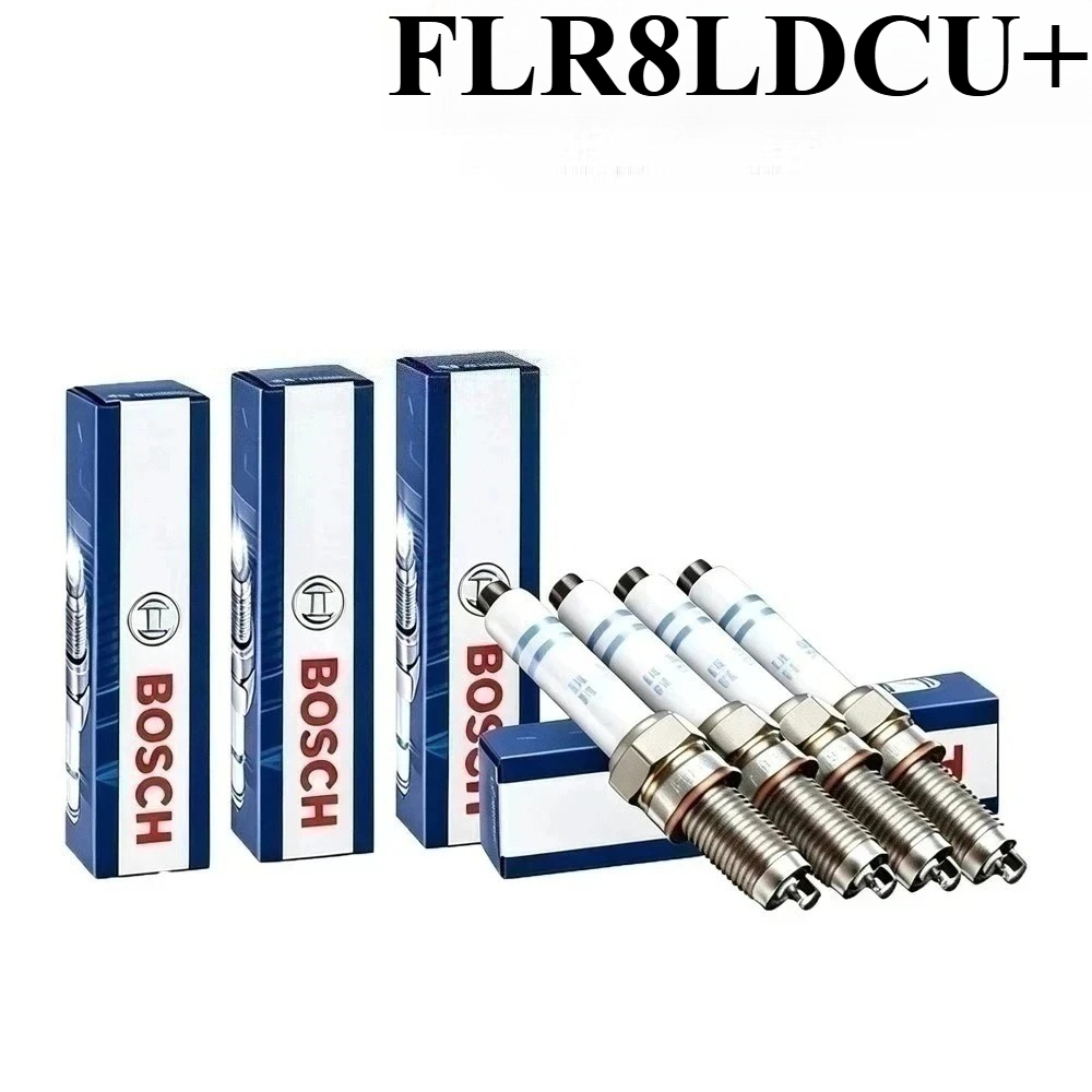 Bosch Spark Plug Copper - Bosch FLR8LDCU+ Nickel-Kupfer-Kern-Zündkerze, hochtemperaturbeständig, passend für