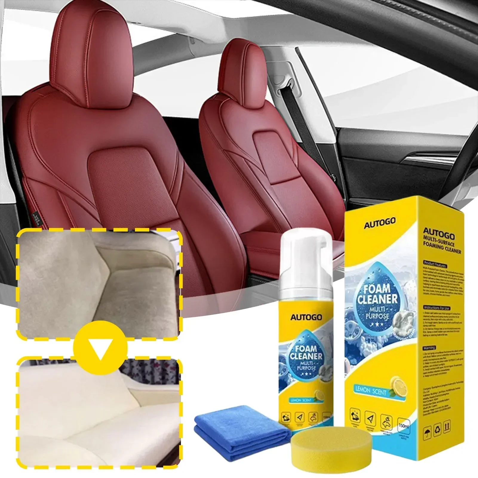 150ml Mehrzweck-Schaumreiniger – Leather Cleaner Interior Bewertung und Preis